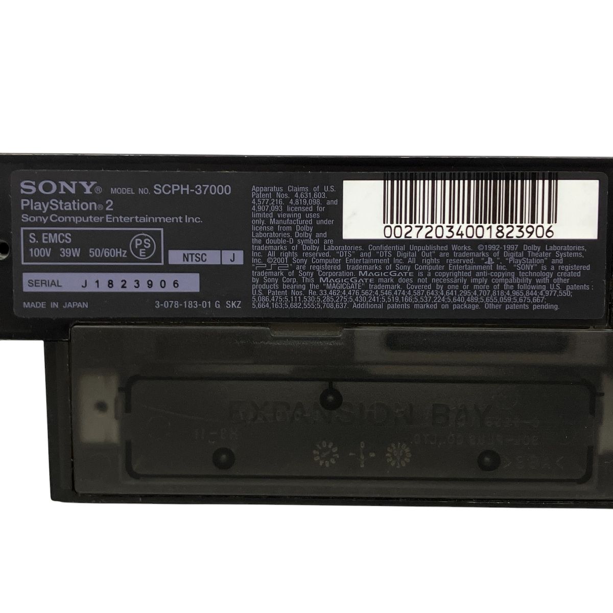 家庭用ゲーム機本体 SONY MODEL NO. SCPH-37000 PlayStation2 PS2 SCPH-37000 ZEN BLACK Sony Playstation 2 PS Japan import