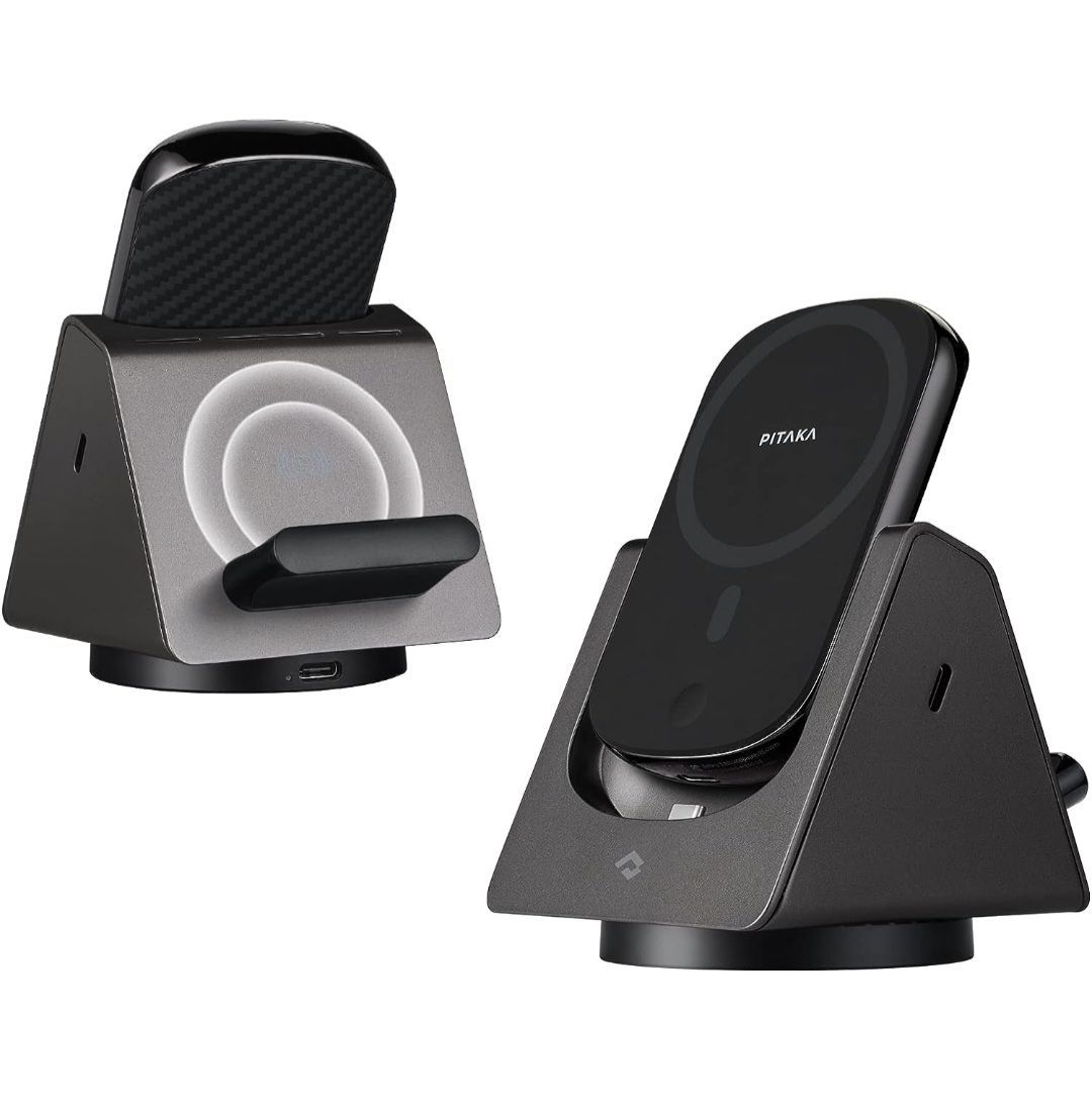 PITAKA 3 in 1 MagSafe充電器 MagEZ Slider2 MagSafeワイヤレス充電 
