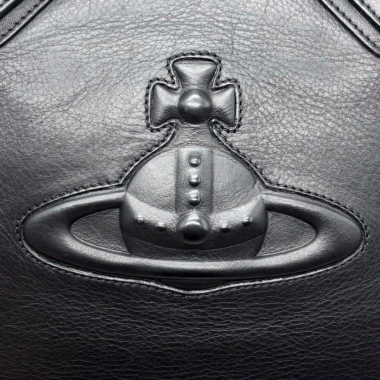 【美品】ヴィヴィアンウエストウッド ビジネスバッグ レザー オーブ ロゴ 黒 ✨美品✨ Vivienne westwood ヴィヴィアンウエストウッド