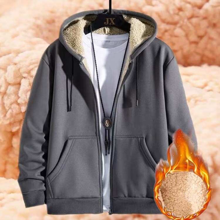 ボアジャケット メンズ ボアブルゾン フリース 厚手 保温 防寒着 アウター ジャケット ジャンパー フード付きジャケット ボアコート アウター もこもこ ボアジャケット メンズ フリース ボアアウター パーカー 裏起毛