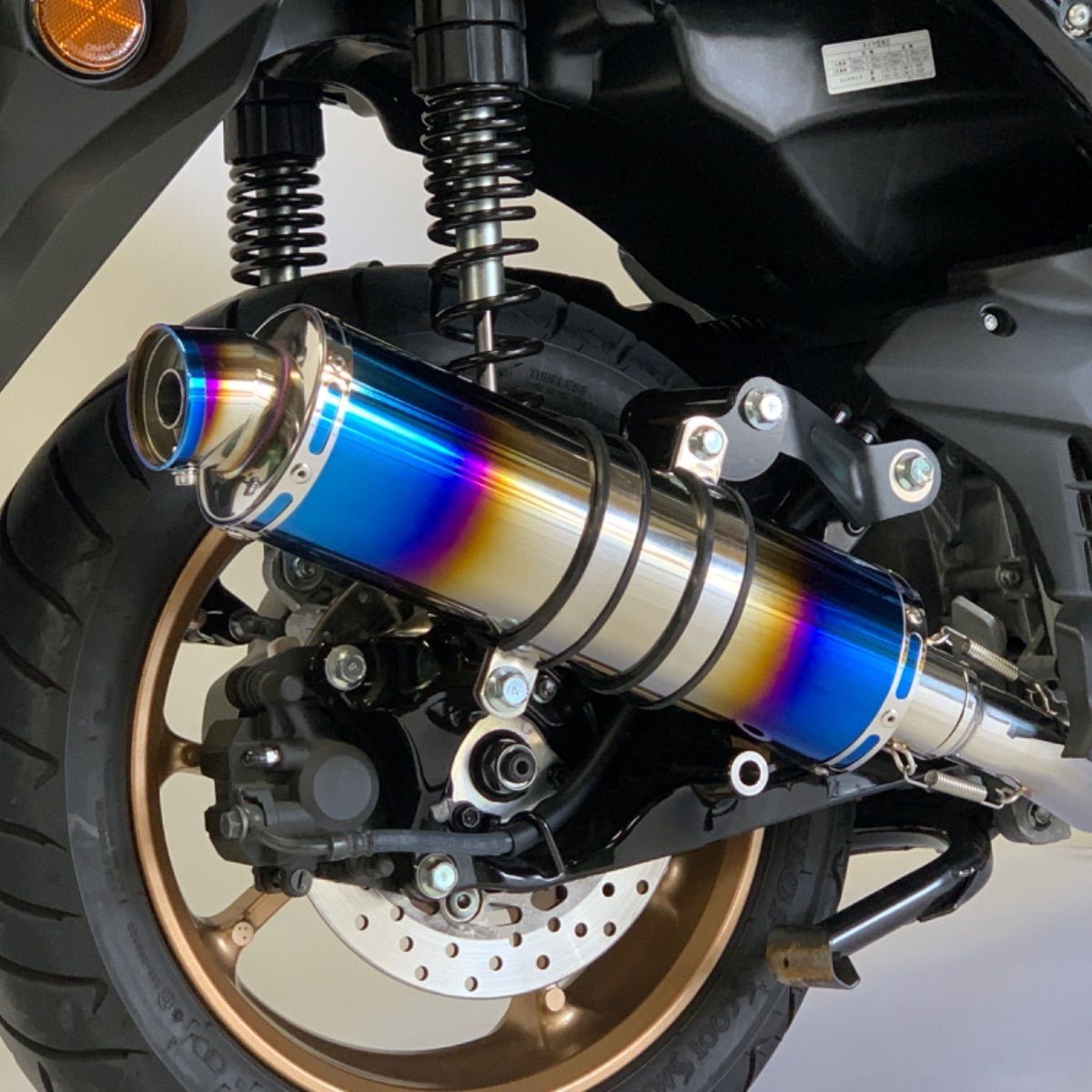 NMAX SEG6J / SG66J ステンレス ブルー マフラー S346 - メルカリ