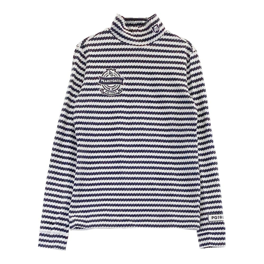 サイズ：0 PEARLY GATES パーリーゲイツ ハイネック 長袖Tシャツ