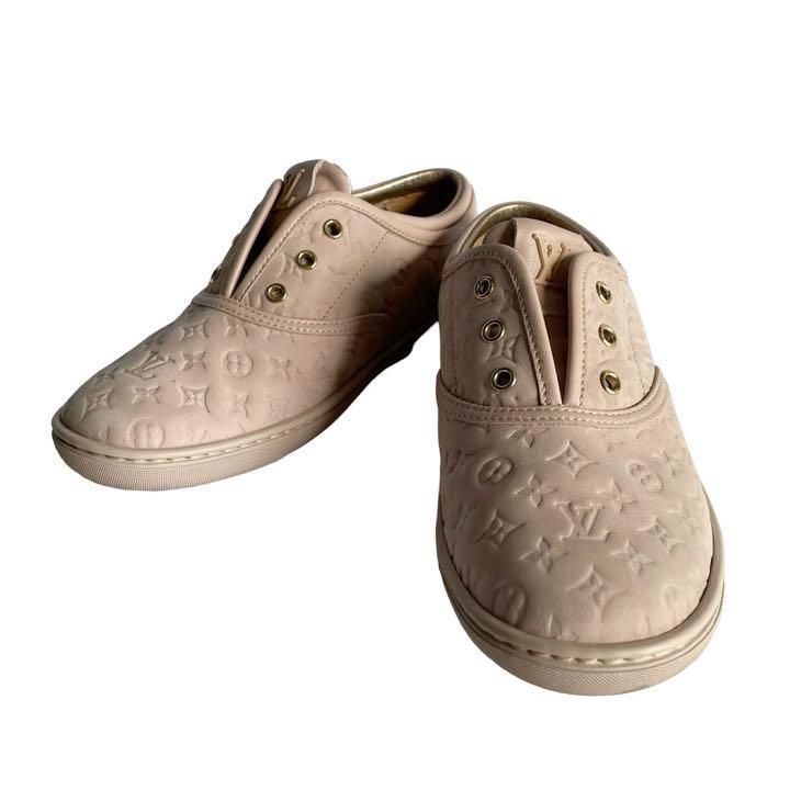 LOUIS VUITTON ルイヴィトン スニーカー ロゴ モノグラム 靴- 