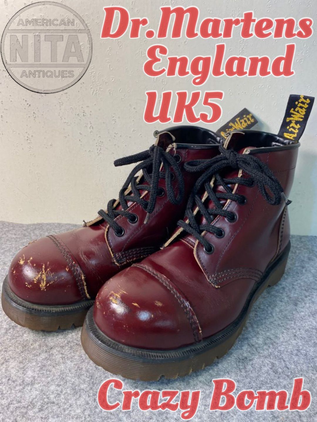 Dr.martens UK5 24cm 939 ブラック 美品-