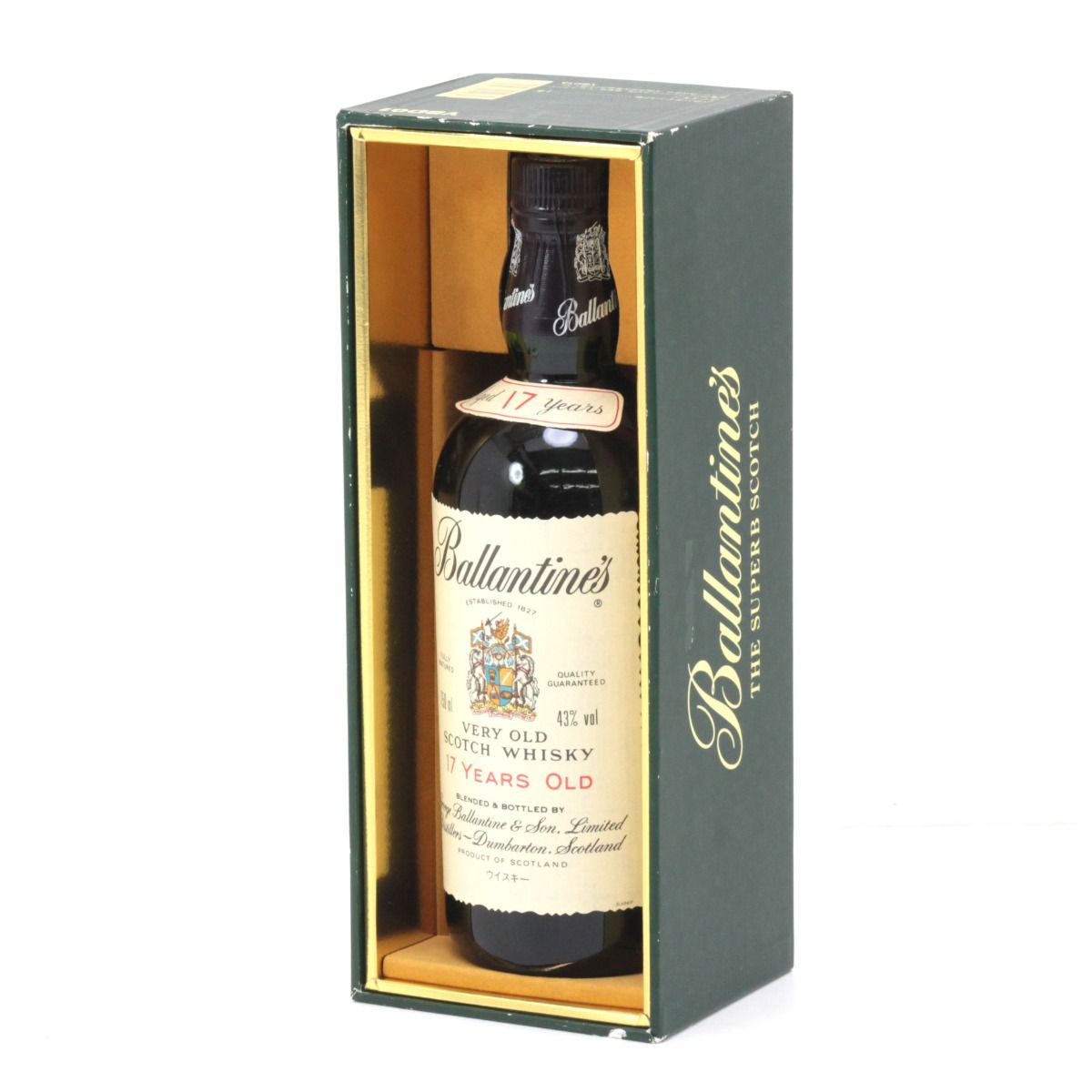 スコッチウィスキ―　バランタイン17年 旧ボトル バランタイン Ballantines 17年 ベリーオールド 旧ラベル