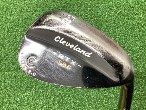 中古クリーブランド 588 RTX 2.0 ブラックサテン ウェッジ 風＆雷 2本セット WEDGE 2本SET D/Gデザインチューニング[2213 中古 クリーブランド Cleveland 588 RTX 2.0 ブラックサテン 58°⁄10