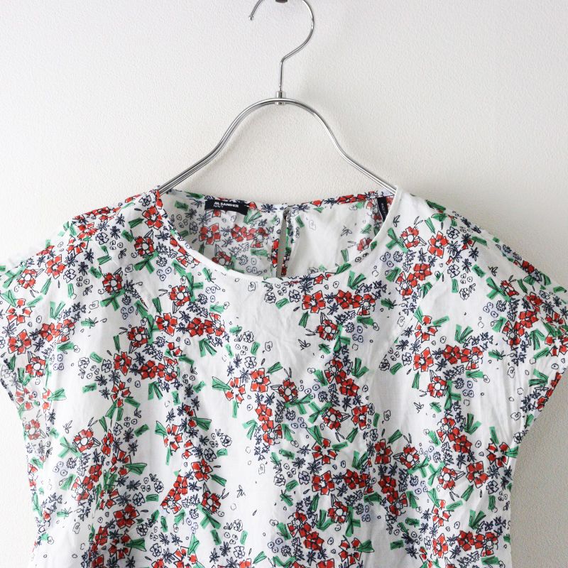 ジルサンダーネイビー JIL SANDER NAVY コットンフラワー