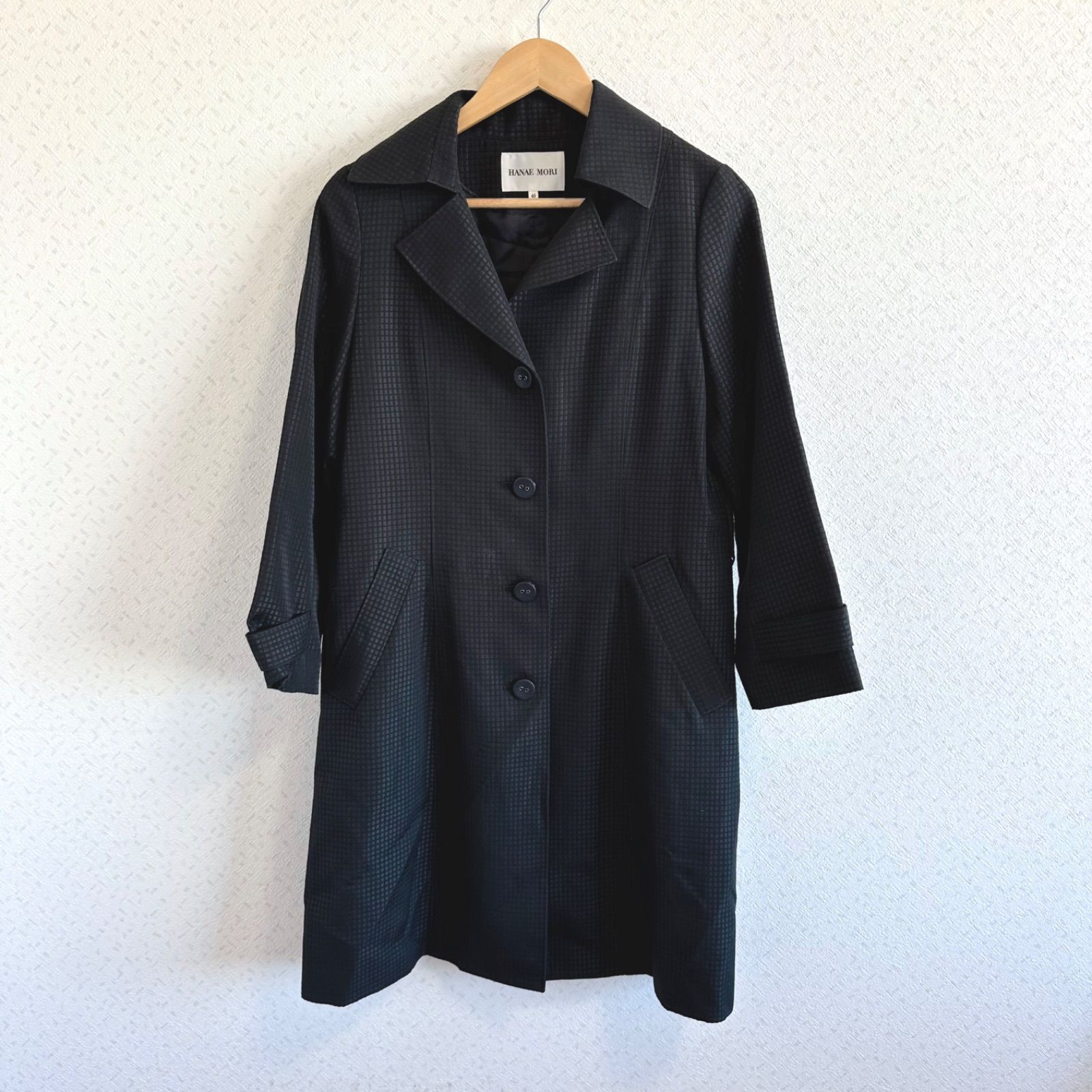 z1121 【美品】HANAE MORIハナエモリ スプリングコートアウター