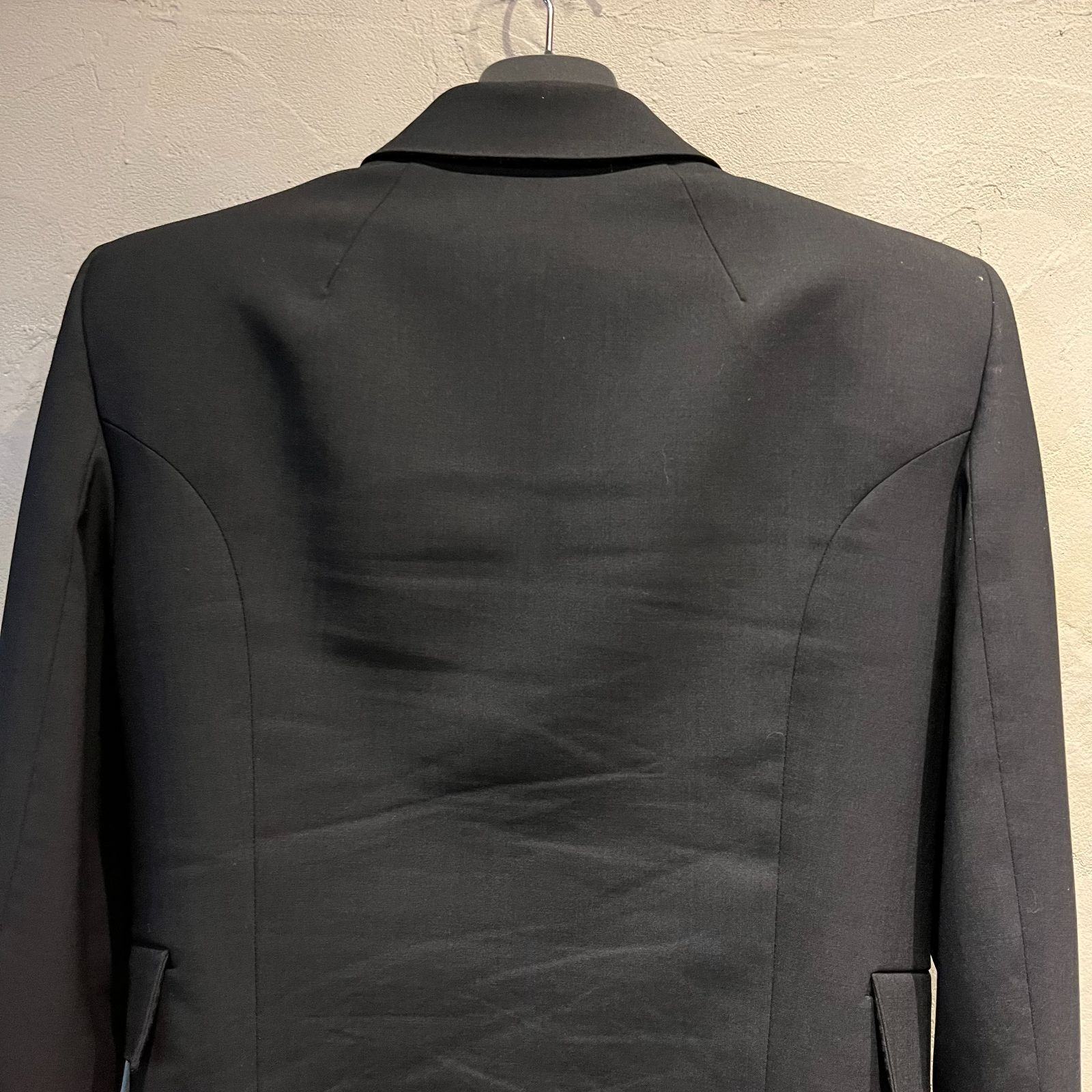 リックオウエンス　ブラック テーラードジャケット　US38 新品】Rick Owens/73CM SoftテーラードジャケットWP黒/48