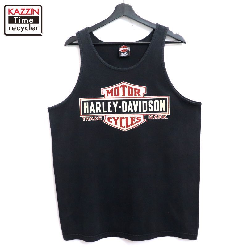 00s HARLEY DAVIDSON ファイヤー プリント タンクトップ メンズ