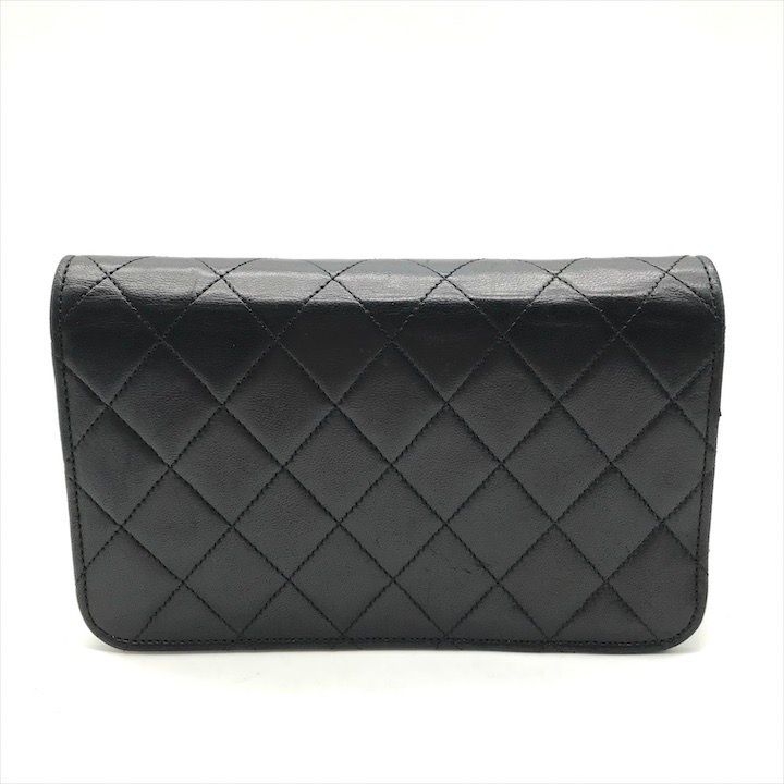 美品 CHANEL シャネル ココマーク マトラッセ ラムスキン プッシュ  