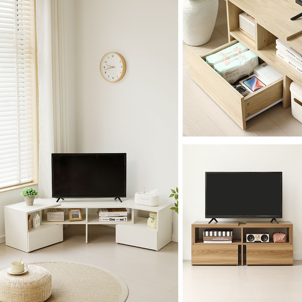 テレビ台 テレビボード ローボード 木製 コーナー 伸縮 収納 テレビ