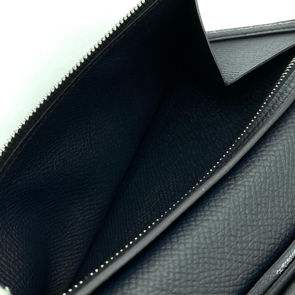 エルメス HERMES ベアンスフレ ヴェルソ 長財布 ヴォーエプソン C刻印  