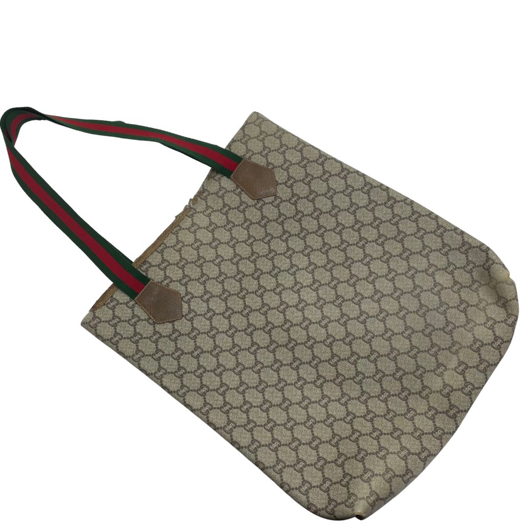 初*）様 GUCCI グッチ GGスプリーム バックパック シェリーライン GUCCI - GUCCI グッチ ソフトGGスプリーム シェリーライン