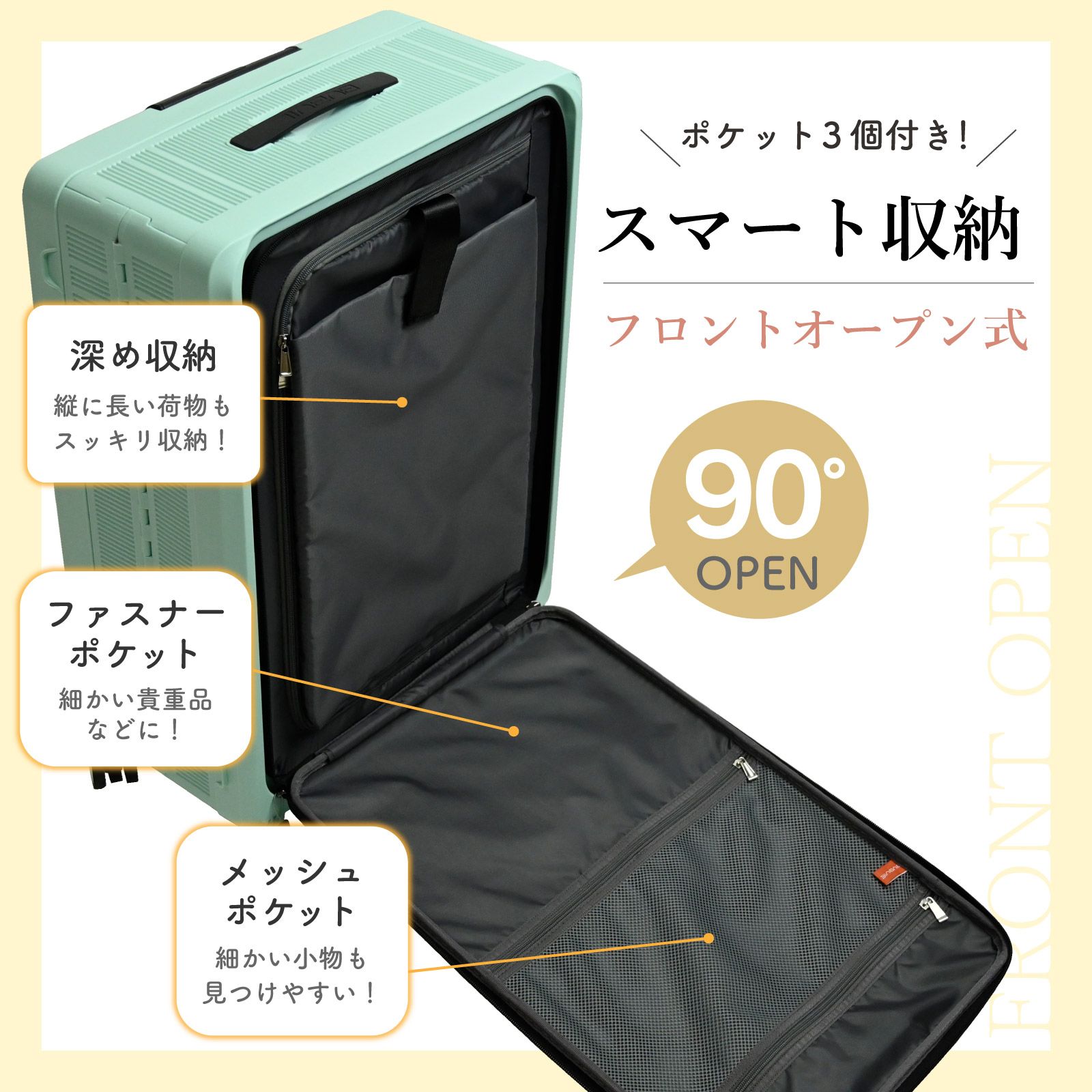 折りたたみ スーツケースM 58L K&M スーツケース 58L