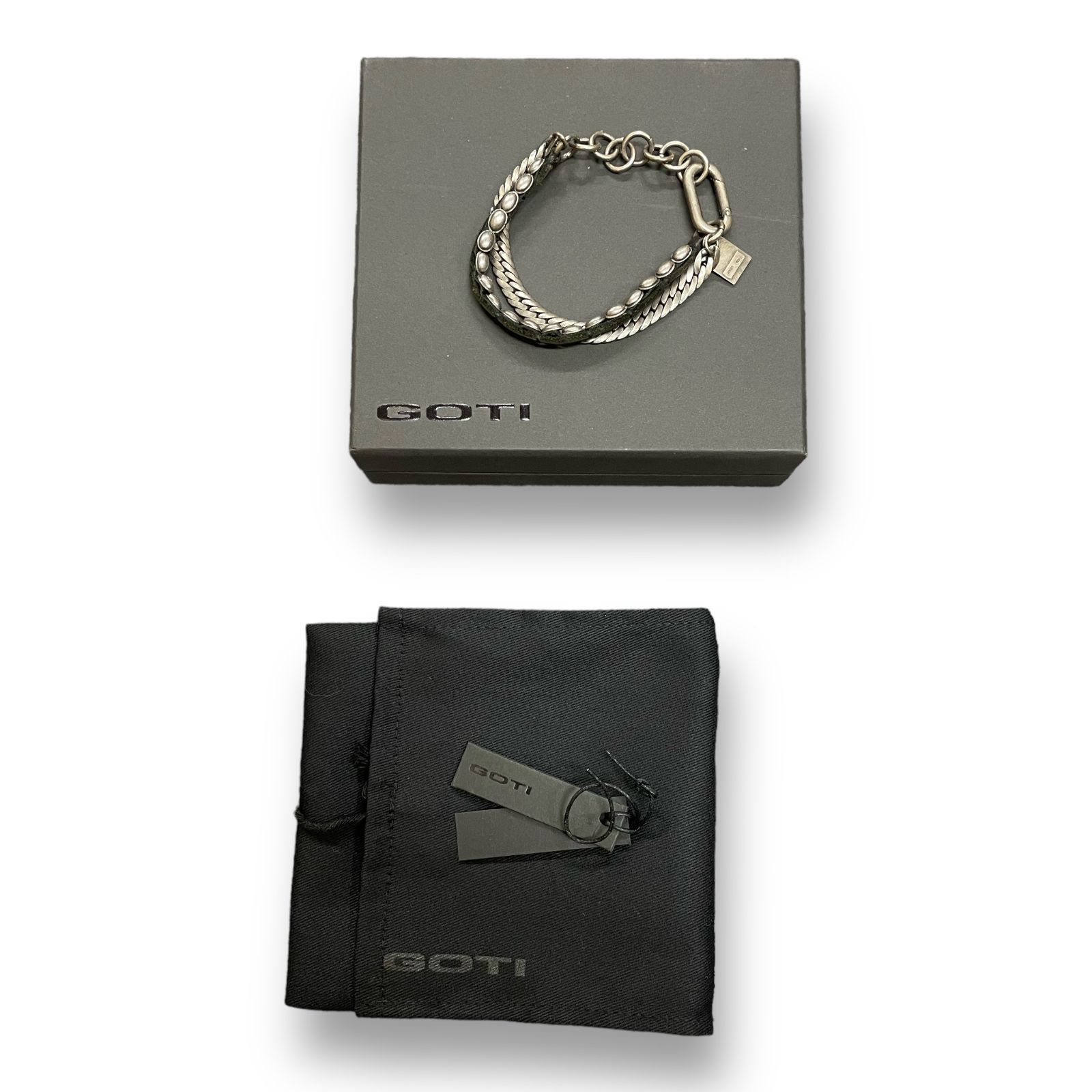 GOTIシルバー3連ブレスレット