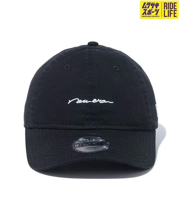 【ムラスポ公式】新品 NEW ERA ニューエラ Youth 9TWENTY Handwritten Logo ブラック キッズ キャップ 帽子 14111958