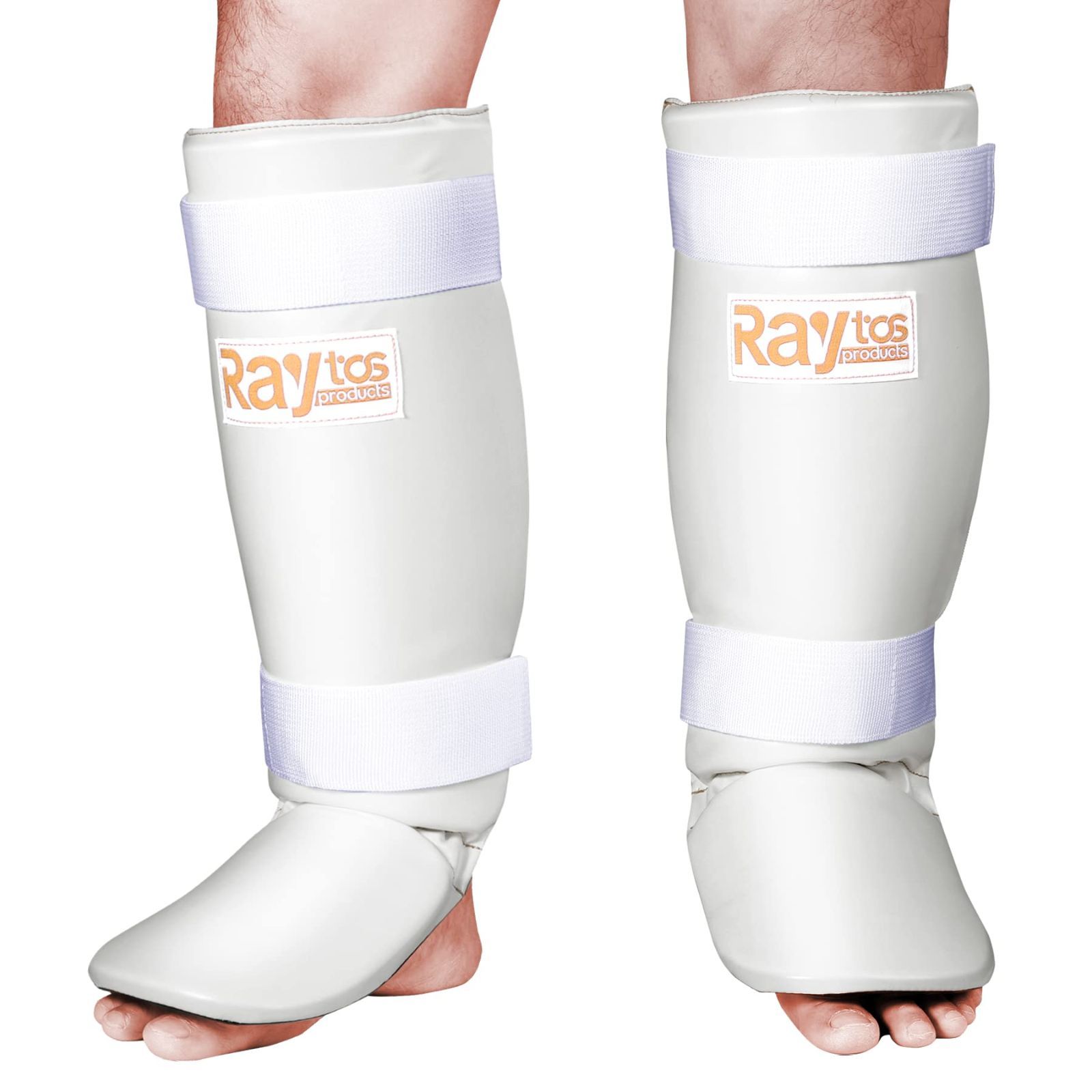 Raytos ベーシックレッグガード レガース キックボクシング 足サポーター キックボクシング レッグガード すね当て 3cm厚手インナー 衝撃吸収  格闘技 空手 防具 プロテクター - メルカリ