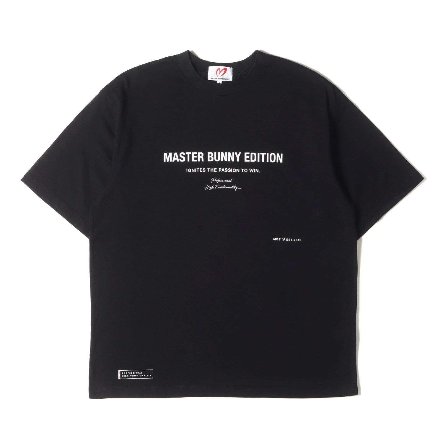 【美品】MASTER BUNNY EDITION マスターバニーエディション Tシャツ ブラック 黒 サイズ:6 | 非売品 ブランドロゴ クルーネック ヘビーウエイト Tシャツ | トップス カットソー 半袖【メンズ】【中