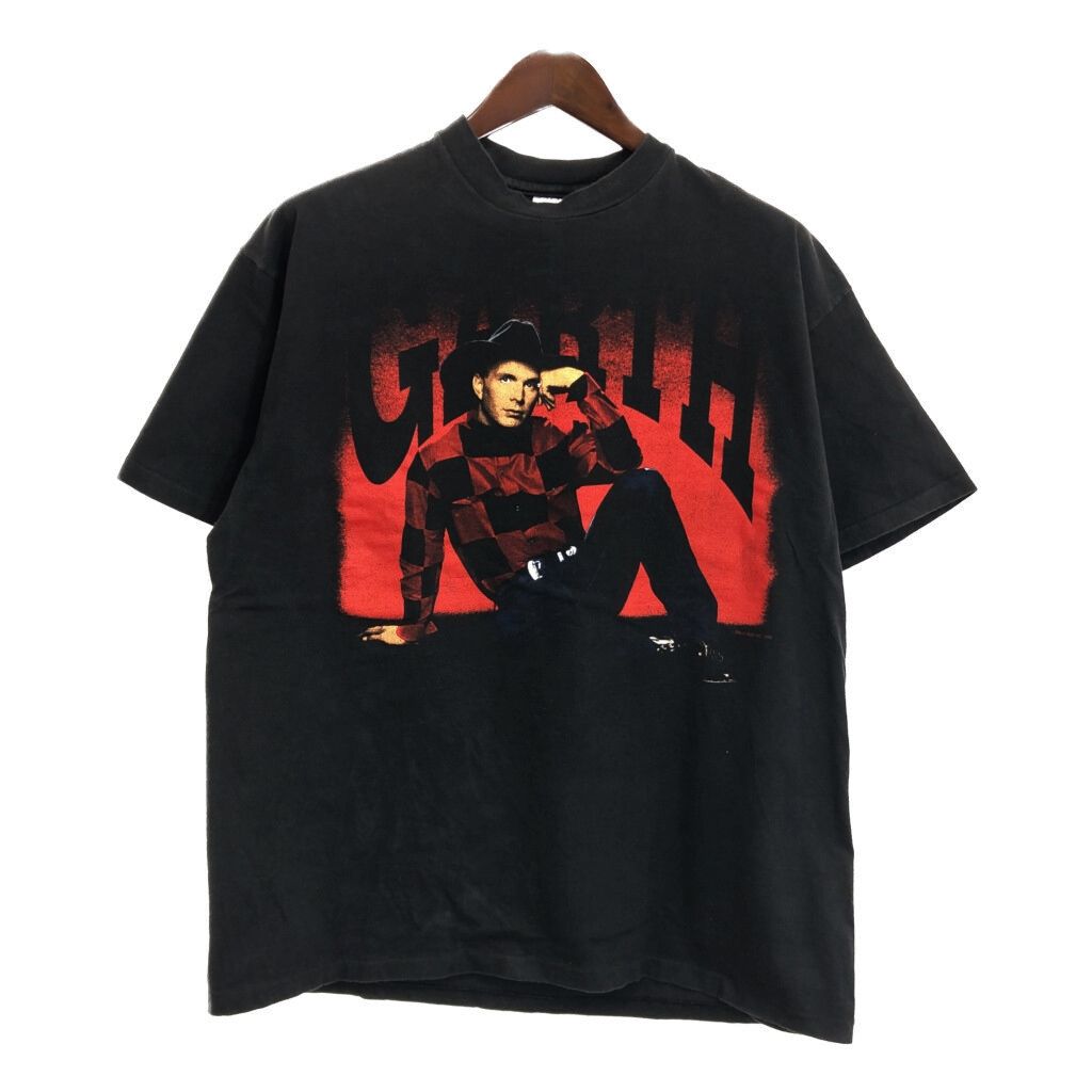 90年代 USA製 Garth Brooks ガース・ブルックス 半袖Ｔシャツ ブラック (メンズ XL) 中古 古着 T3996