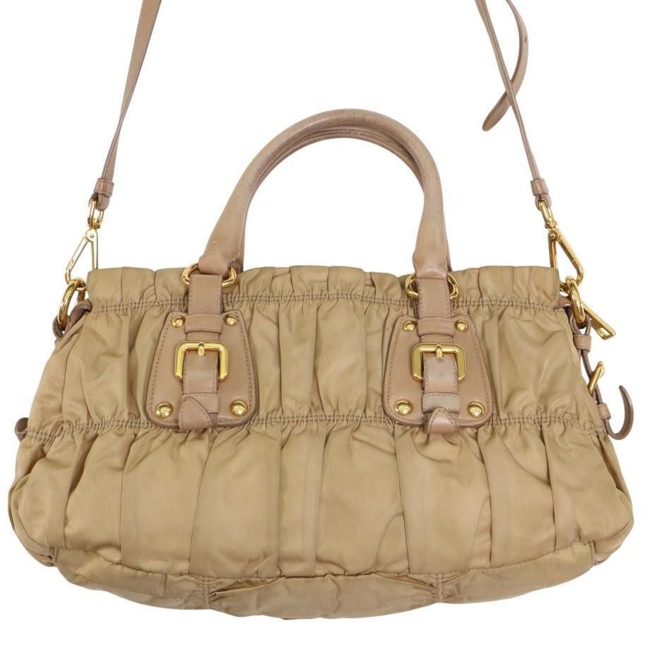 PRADA トートバッグ 2WAY ショルダー付 斜め掛け レザー ベージュ 楽天市場】【バッグ】PRADA プラダ ハンドバッグ 2WAY