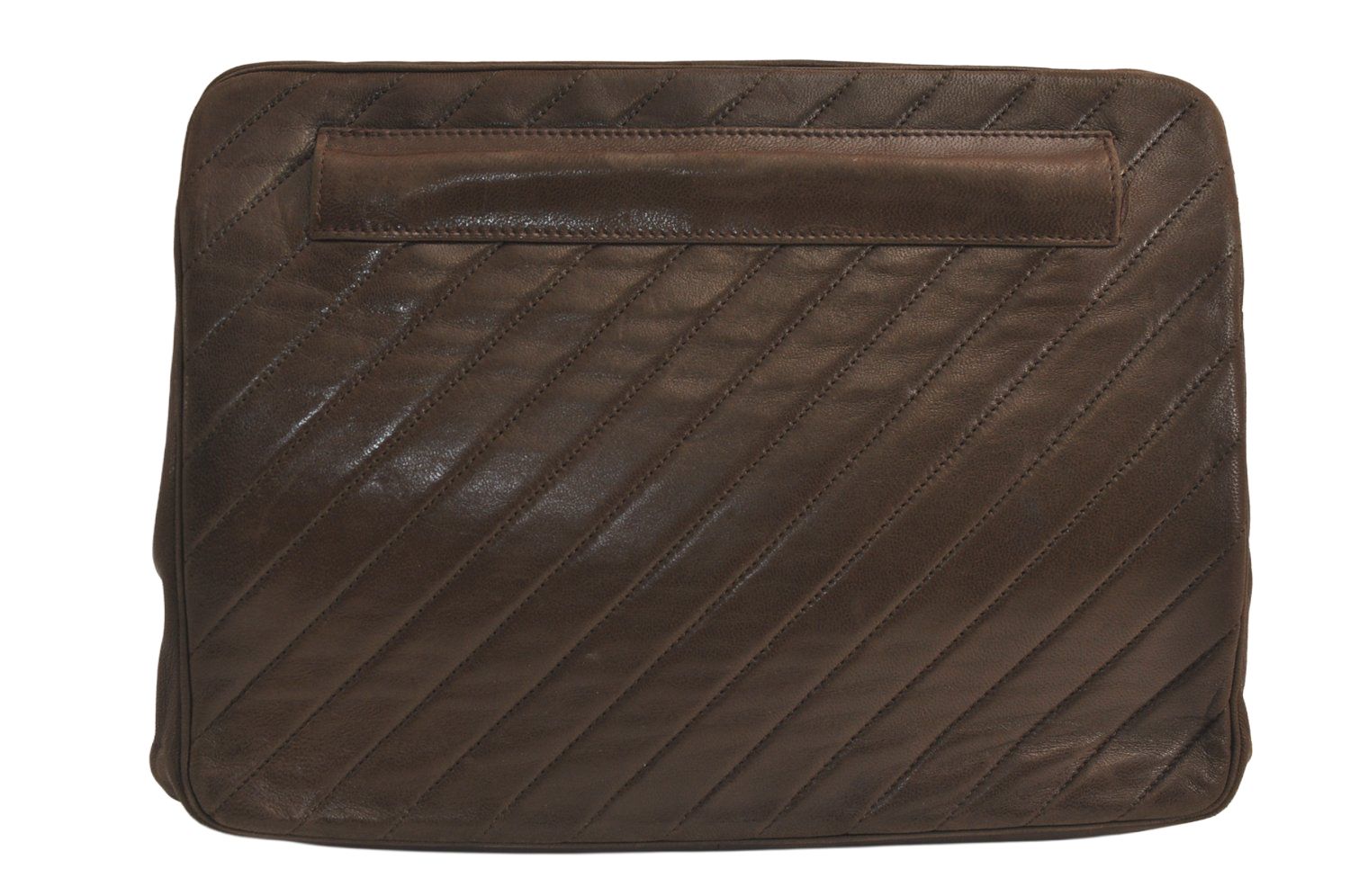 CHANEL シャネル ラムスキン レザー 2Way ショルダー クラッチハンドバッグ ブラウン CC 5624M