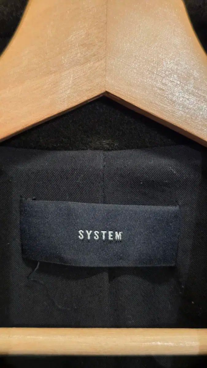 SYSTEM システム 黒 ムートン コート