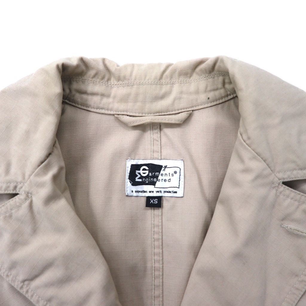【極美品!!】エンジニアドガーメンツ リップストップ ストームコート Engineerd Garments USA製 リップストップ ストームステンカラー