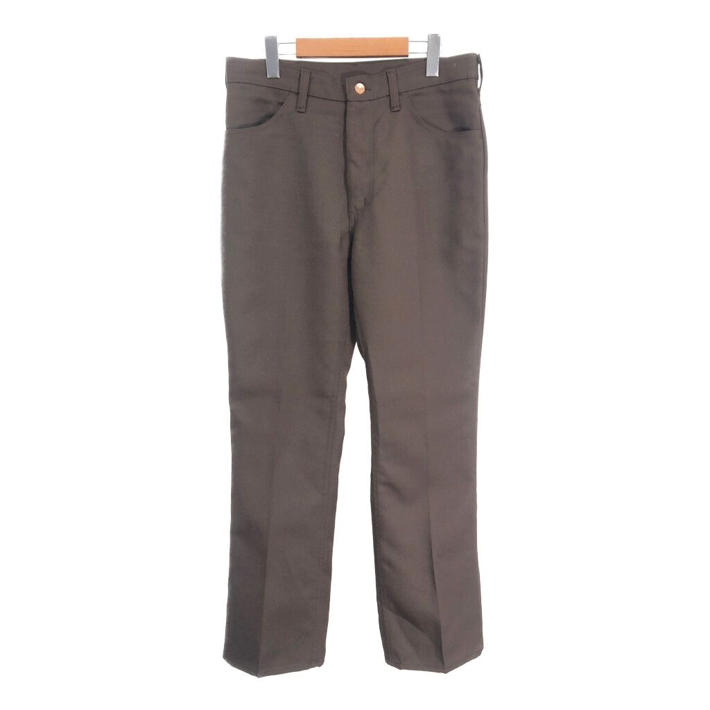 90年代 USA製 Wrangler ラングラー ランチャードレスジーンズ ブラウン (メンズ W33 L32) 中古 古着 S8279