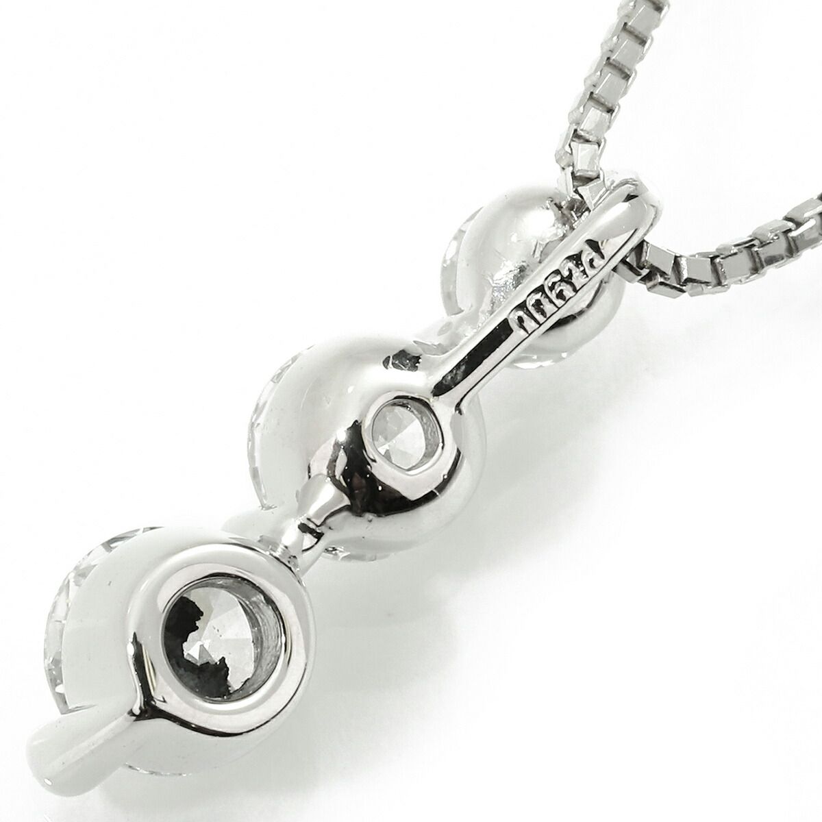 Iラインネックレス ダイヤモンド 0.70ct Pt900 中古 プレラブド 返品OK  