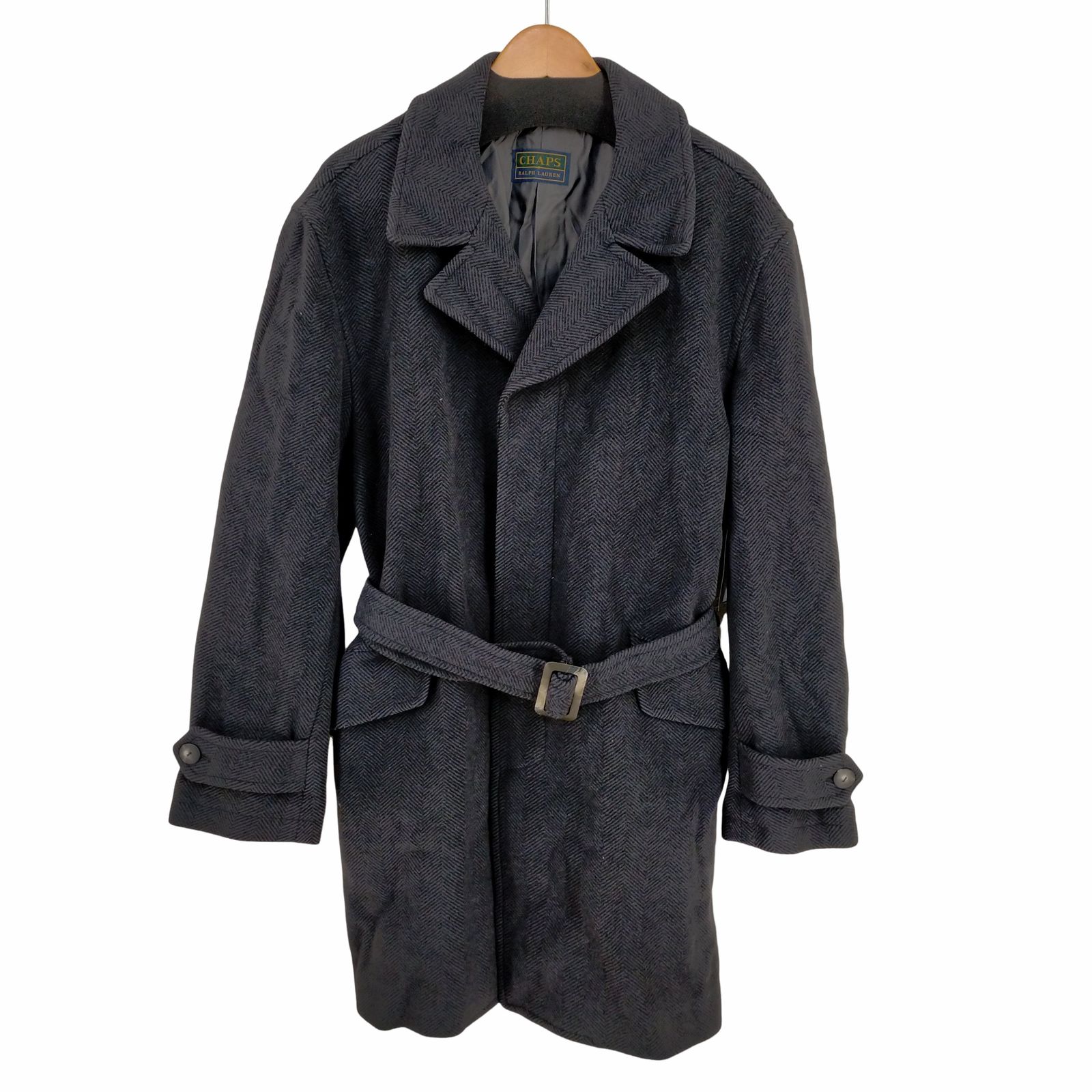 美品 Ralph Lauren ラルフローレン ヘリンボーン柄 チェスターコート チャップスラルフローレン CHAPS RALPH LAUREN ヘリンボーン