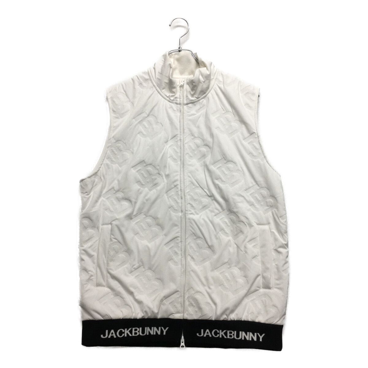 ジャックバニー】美品 中綿ベスト パンチング ホワイト 6サイズ メンズ