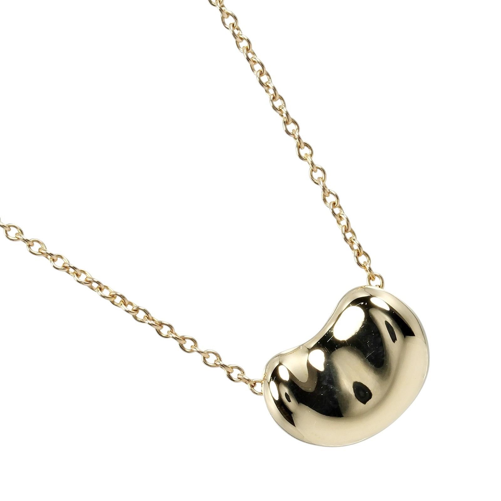 ティファニー Tiffany & Co. K18 ビーン ネックレス 2.7g 【公式通販】