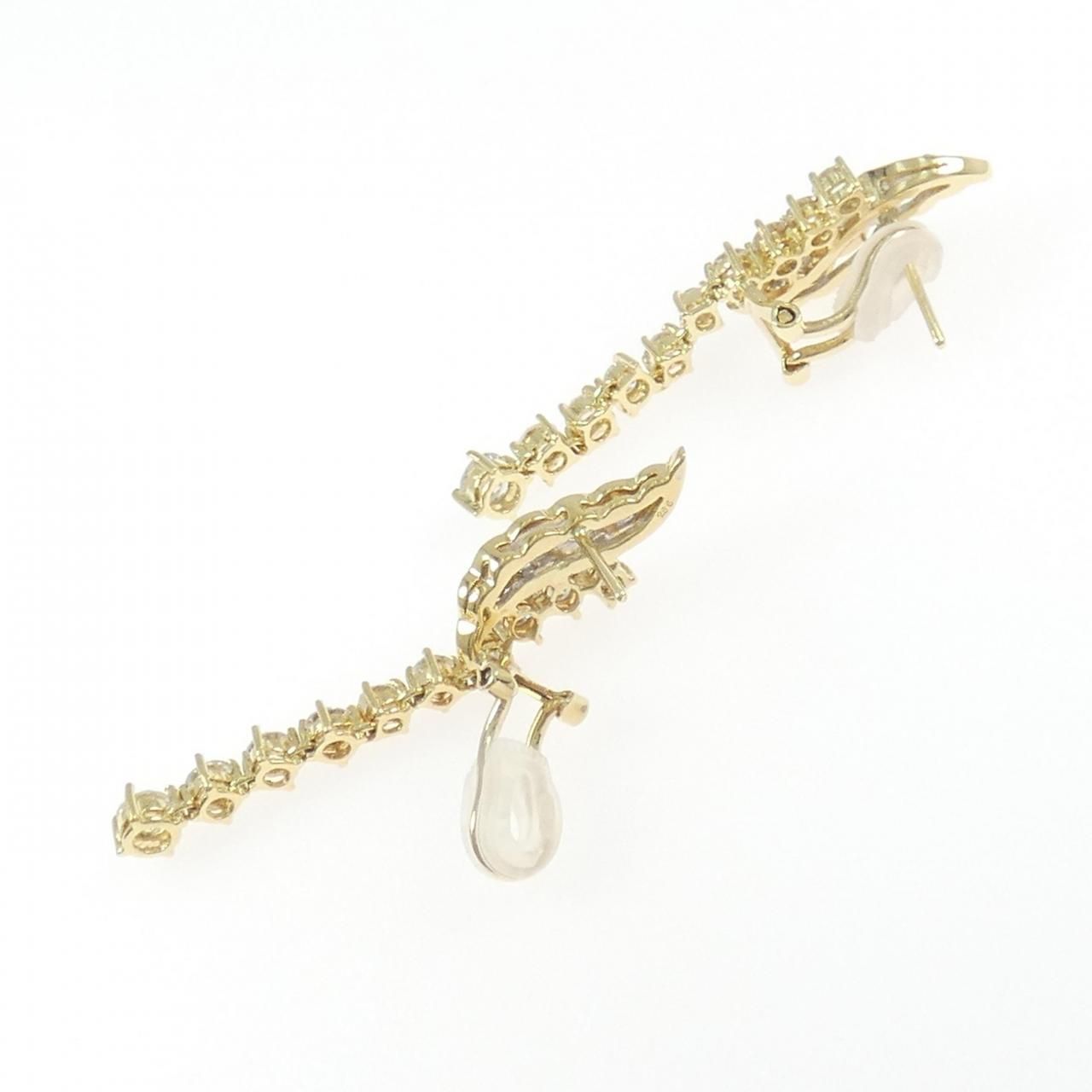 750YG/750WG ダイヤモンド ピアス 2.85CT ダイヤモンド ピアス 0.8  