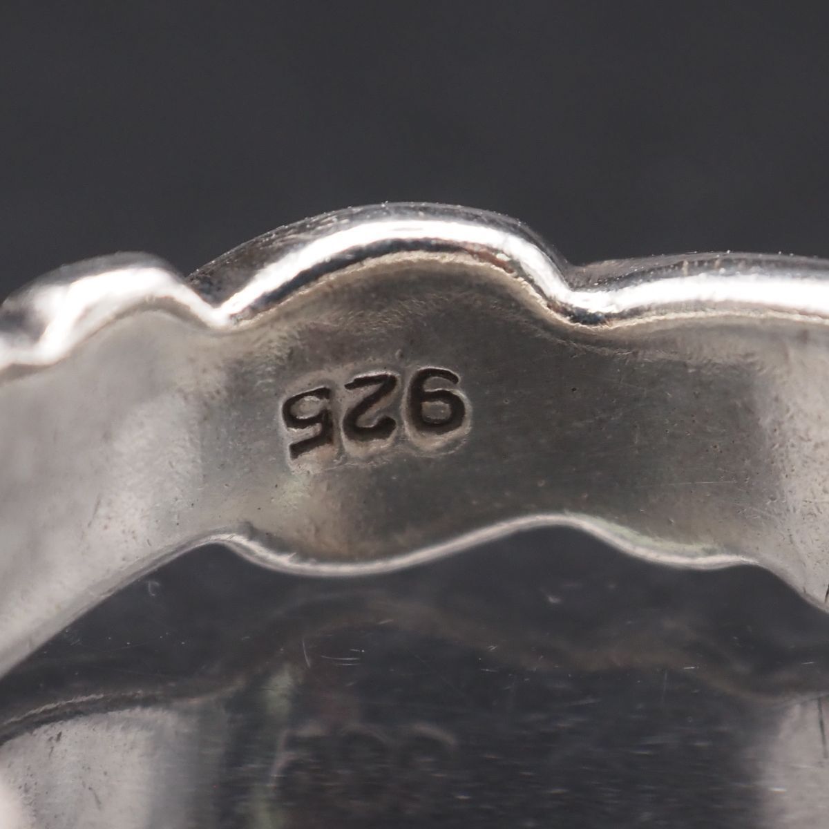 G968 ヴィンテージ 925刻印 リング デザイン シルバー 指輪 17号