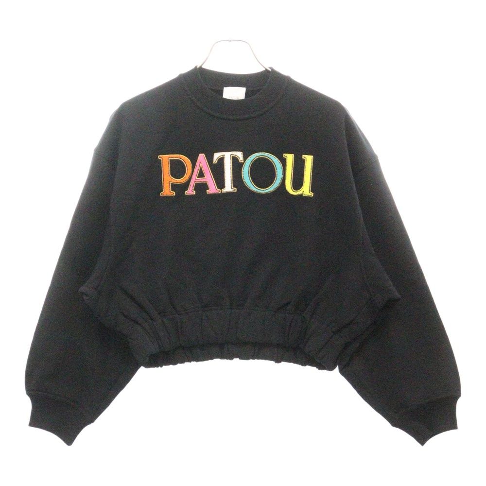 PATOU (パトゥー) オーガニックコットン クロップドスウェット レディース ブラック JE0999985999B - メルカリ