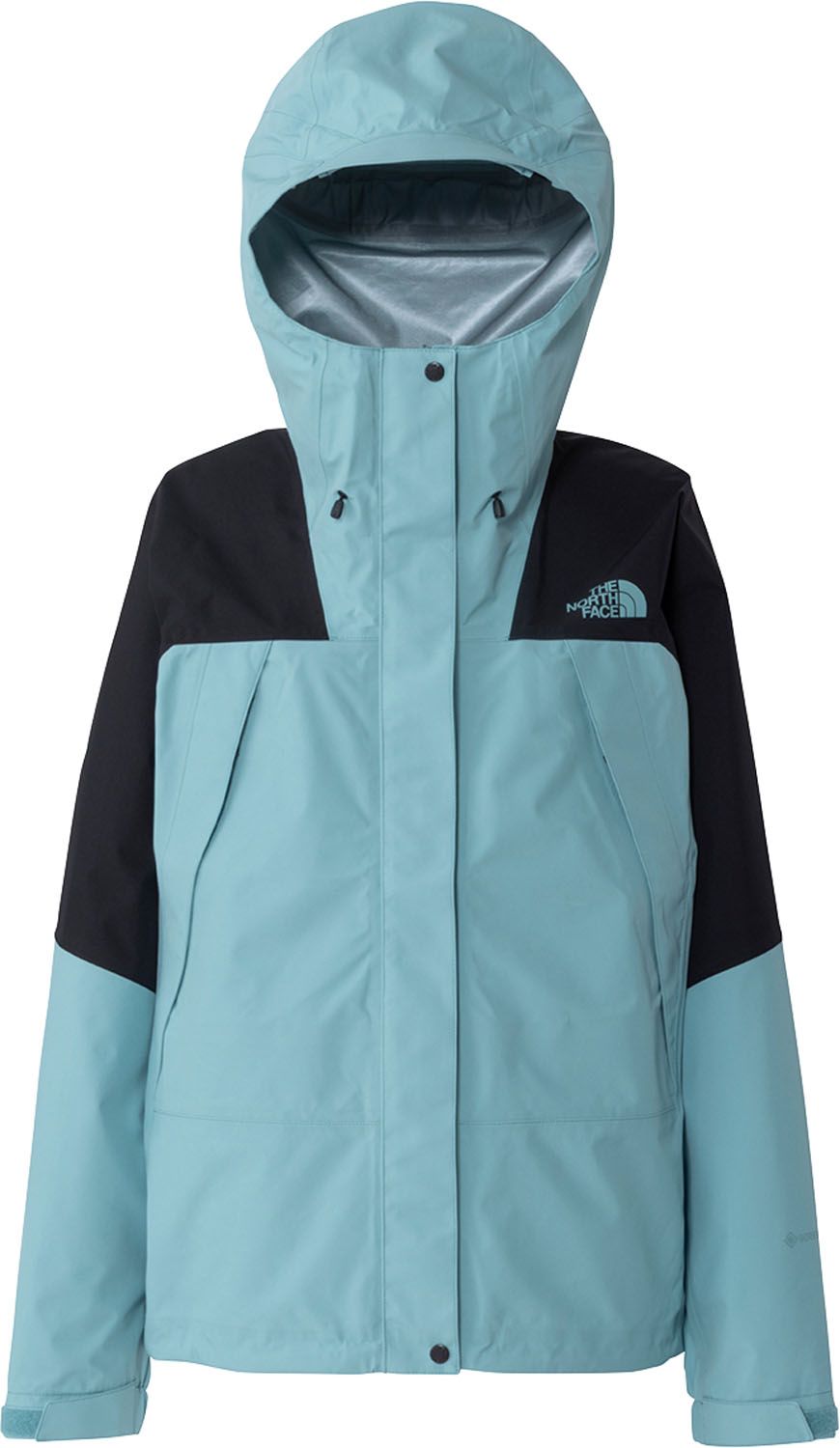 ザ ノース フェイス THE NORTH FACE アウトドア マウンテンラウンダージャケット レディース トップス アウター フーディ キャンプ ハイキング 登山 軽量 防水透湿 耐久 コンパクト 持ち運びやすい ゆったり BB ブルーエクリプス×ブラッ