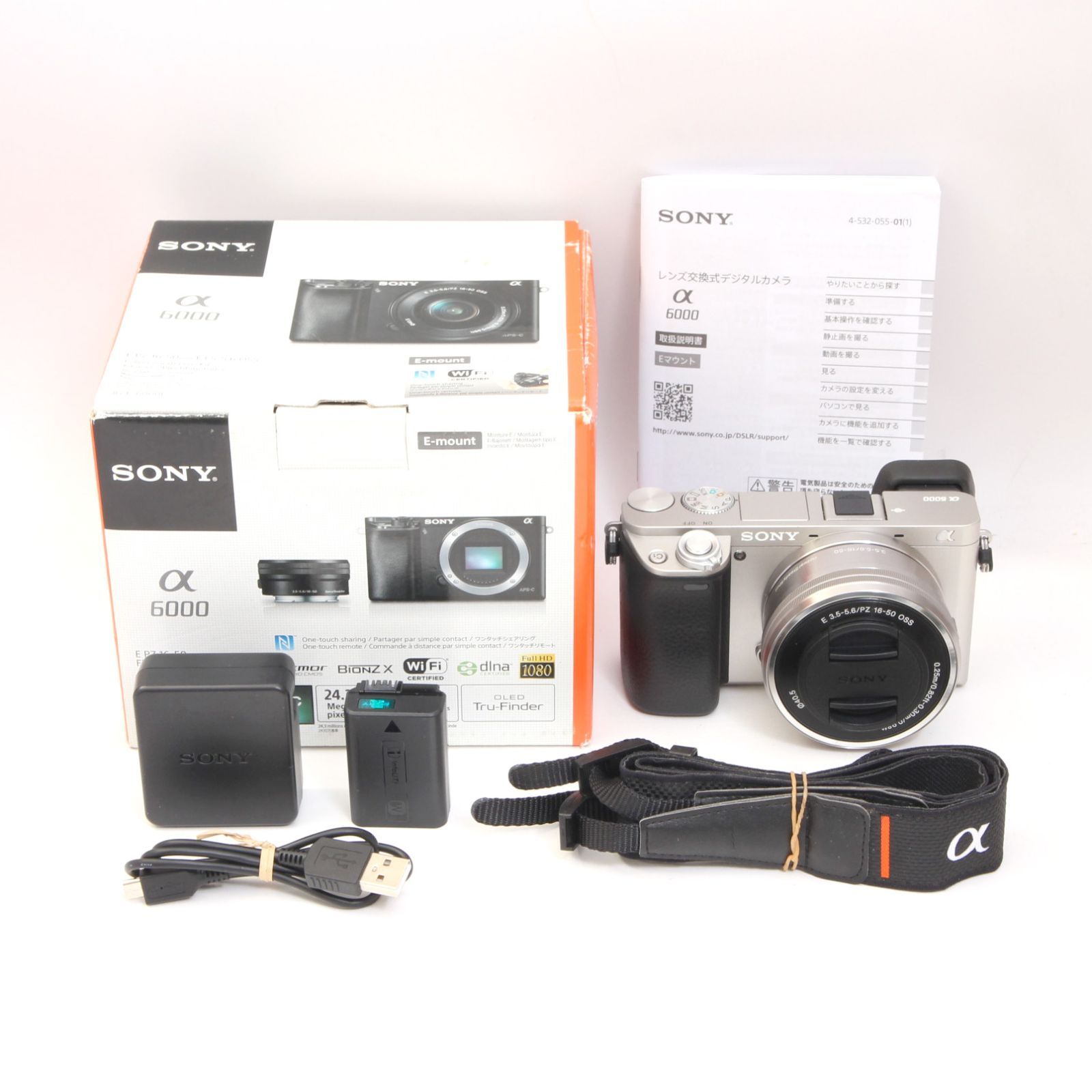 SONY α6000 E 16-50mm レンズセット SONY α6000 ミラーレスカメラ パワーズームセット16-50mmレンズ付
