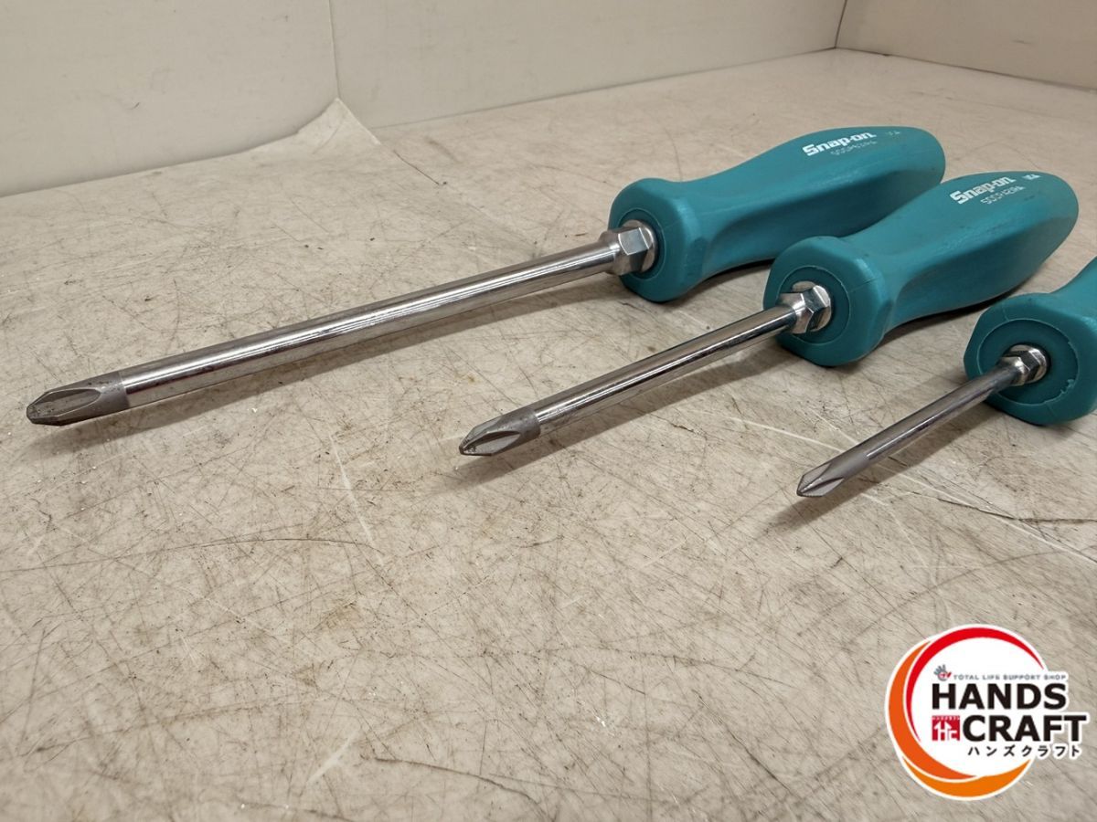 ♪ Snap-on プラスドライバー3本セット SDDP31IRA|421IRA|631IRA スナップオン HRDEVELOPMENT_JP