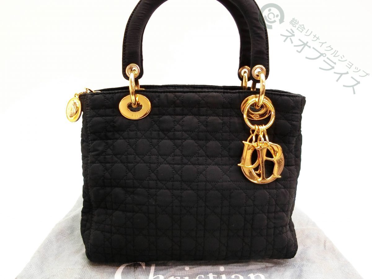 XX2182 Dior ディオール レディディオール カナージュ ナイロン ハンド バッグ