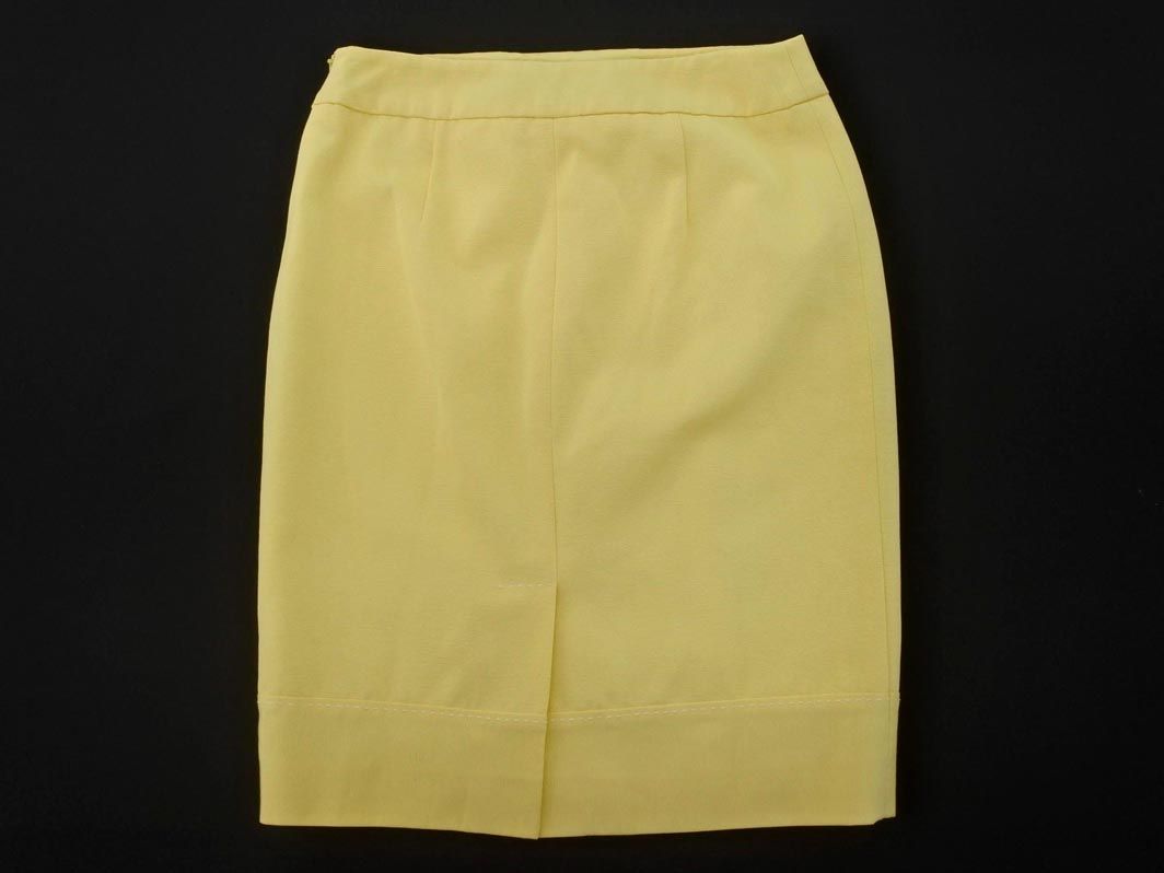 PAULE KA ポールカ リボン タイト スカート size36/黄