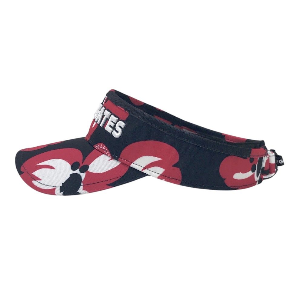 PEARLY GATES パーリーゲイツ サンバイザー 花柄 ネイビー系 FR