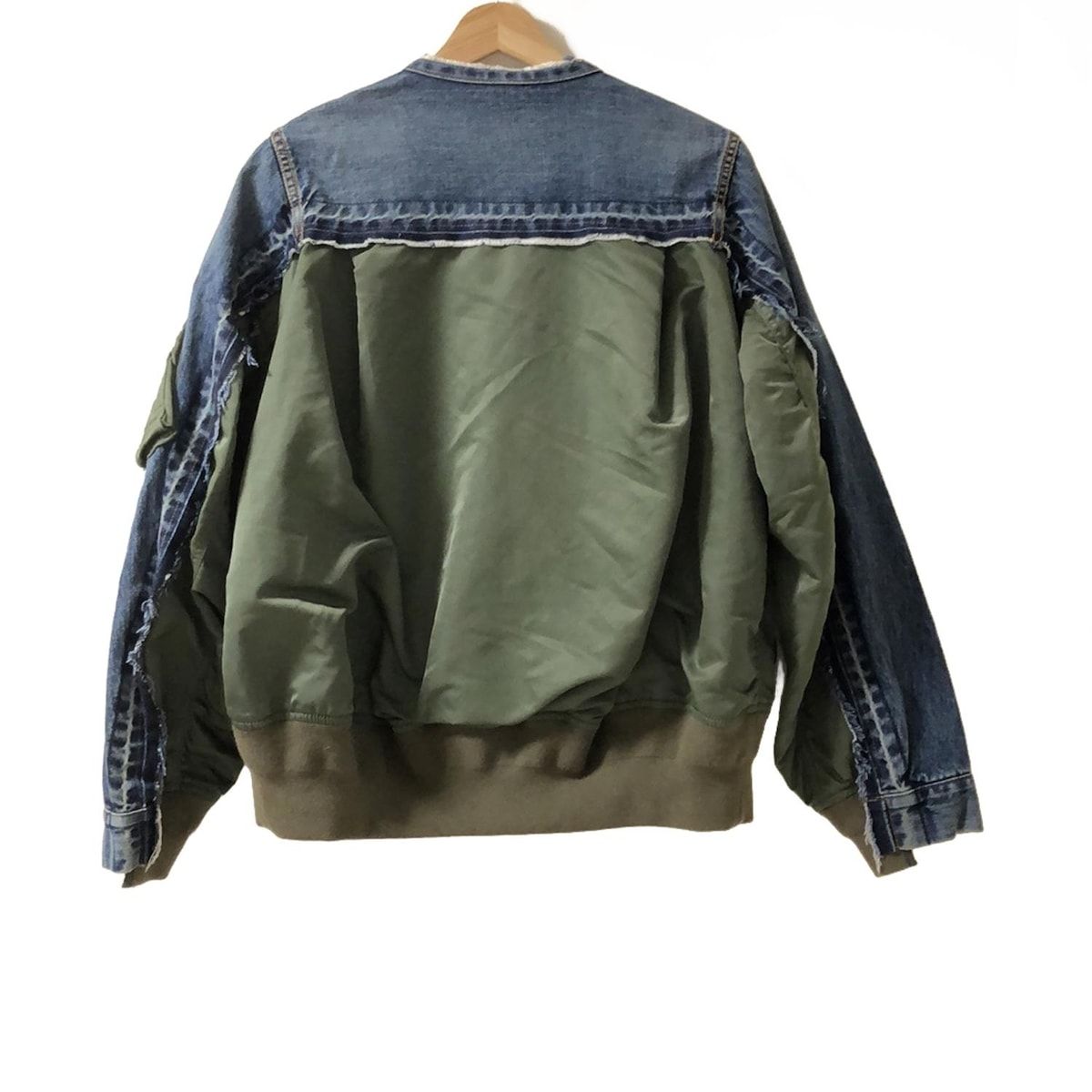 サカイ　sacai スウェット　ブルゾン　サイズ2 ma-1 関税込＞sacai＊ナイロンツイル MA-1ブルゾン_Black (sacai