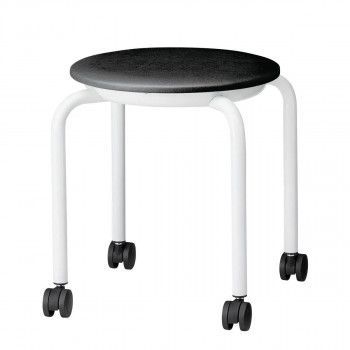 藤沢工業 TOKIO スツール JBM-C36TL-S ネオブラック レザー 5脚入