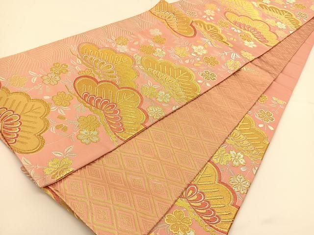 平和屋着物◎紫綬褒章 巨匠『岩田専太郎』 佐賀錦 六通柄袋帯