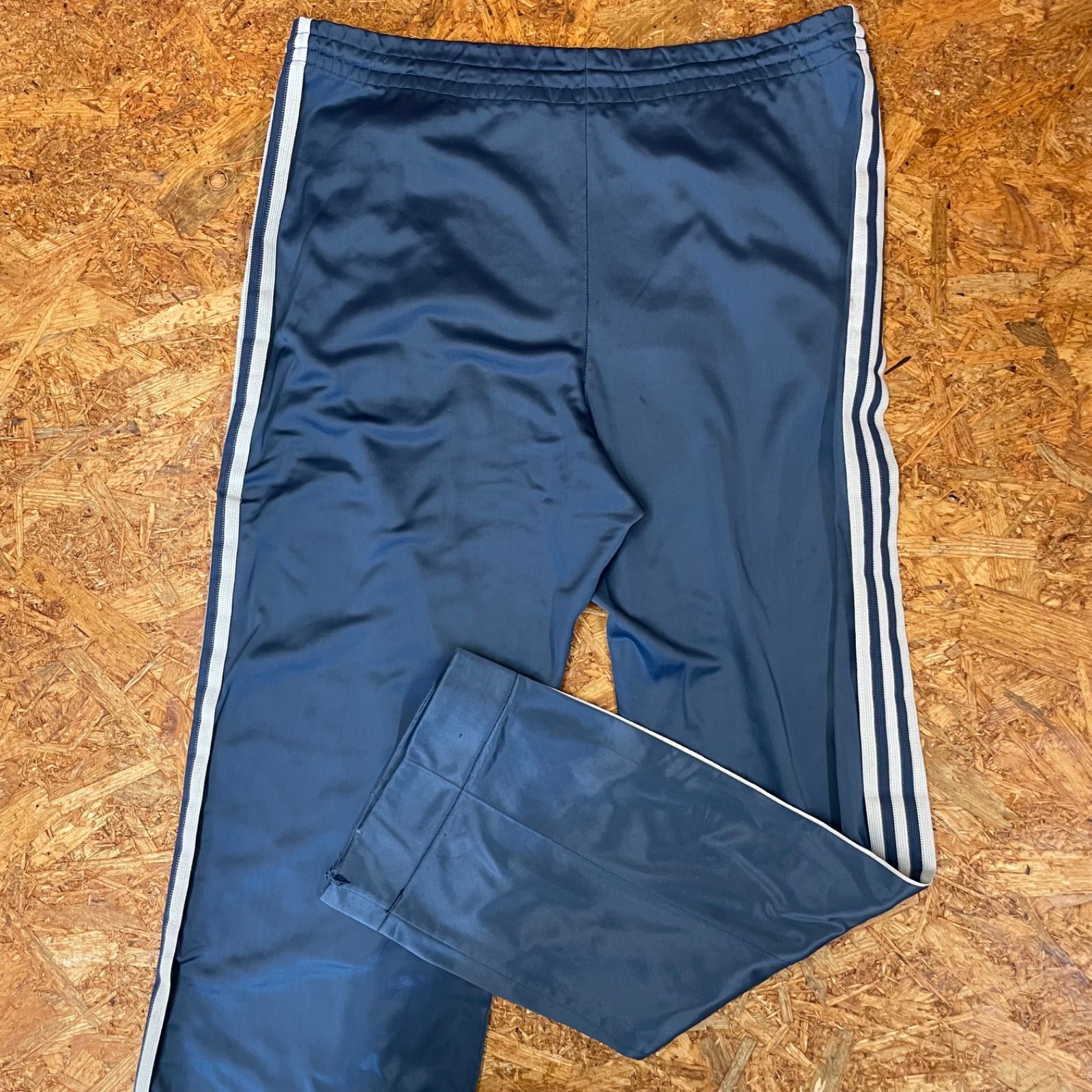 USA製 '70s~'80s ヴィンテージ adidas トラックパンツ ブルー ATP 3本