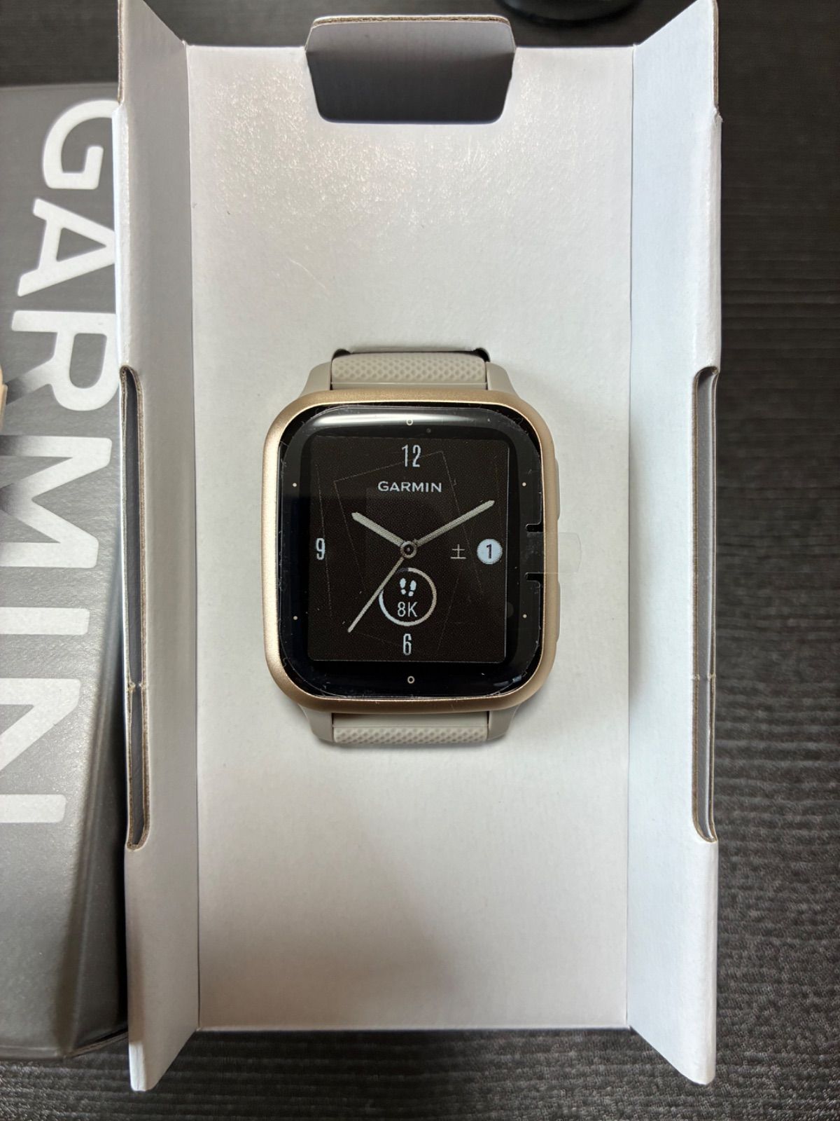 展示品♥ GARMIN ガーミン Venu Sq 2 Music French Gray|Cream G
