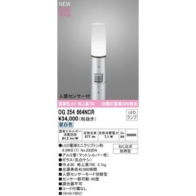 【新品・7営業日以内発送】オーデリック ODELIC OG254664NCR ランプ別梱包【沖縄離島販売不可】