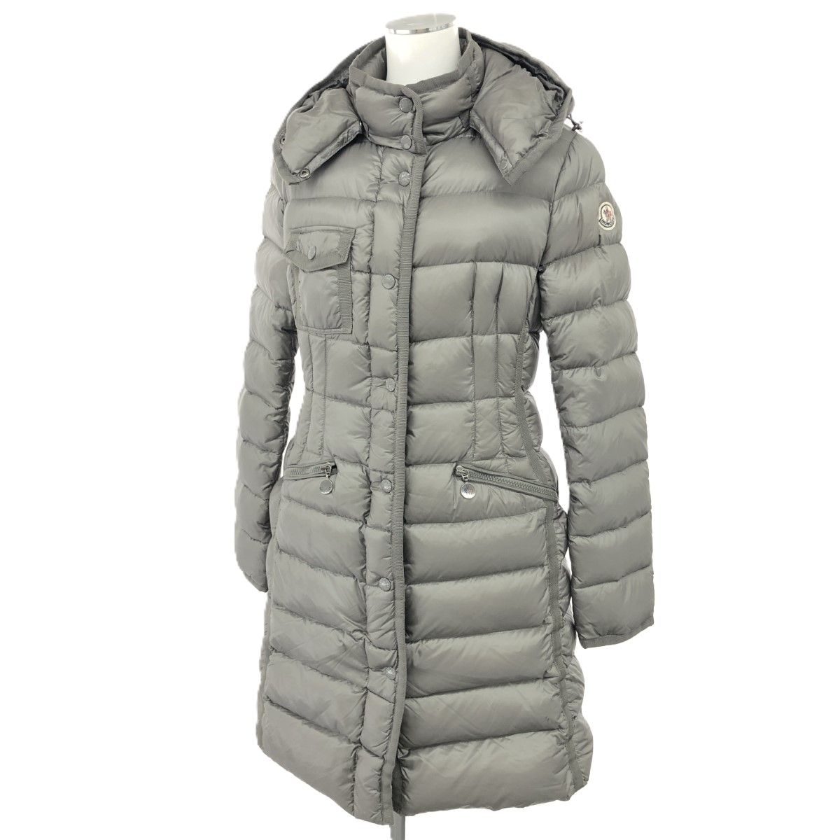 MONCLER グレー ダウンジャケット ロング丈 【公式通販】