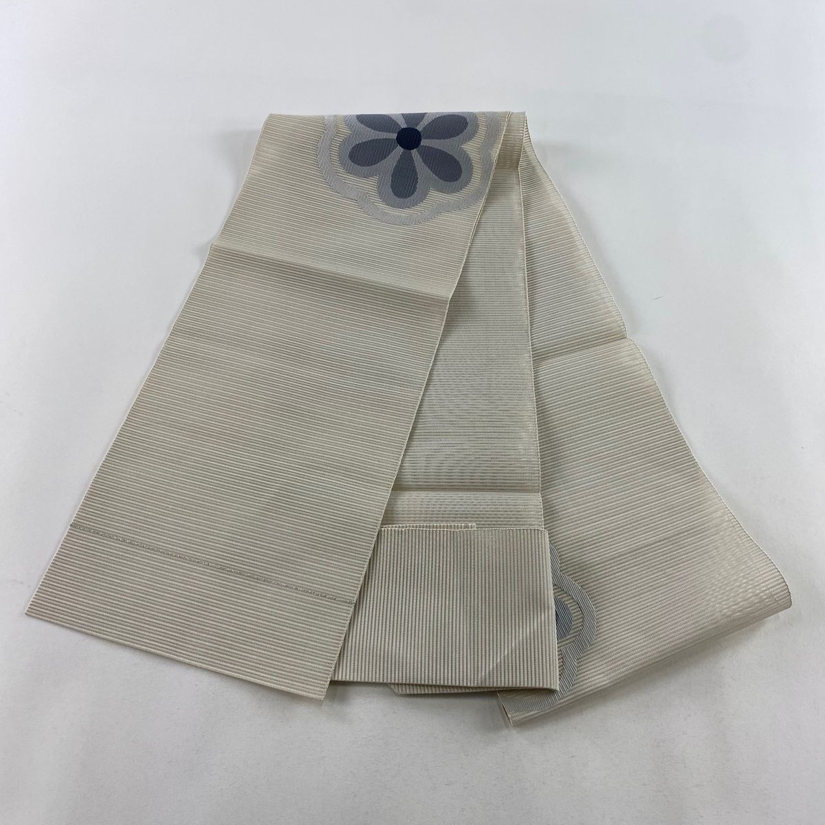 正絹　夏の絽の松葉仕立ての名古屋帯【葉模様】No2821￼ 正絹 夏の絽の松葉仕立ての名古屋帯【葉模様】No2821￼ - メルカリ